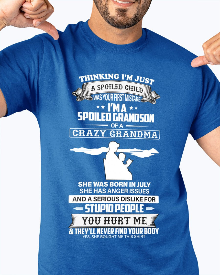 Spoiled by Grandma Shirt July Edition – From Grandma to Grandson ntnt07 (SKU-GMS2-07)