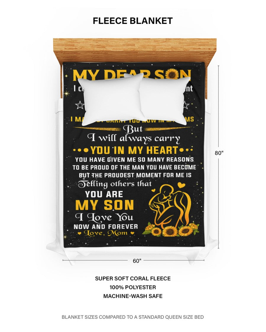 Special Gift For Your Son From Mom- Blanket - (SKU2607-148)
