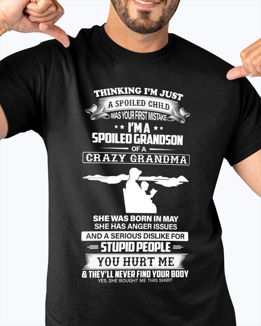 Spoiled by Grandma Shirt May Edition – From Grandma to Grandson ntnt05 (SKU-GMS2-05)
