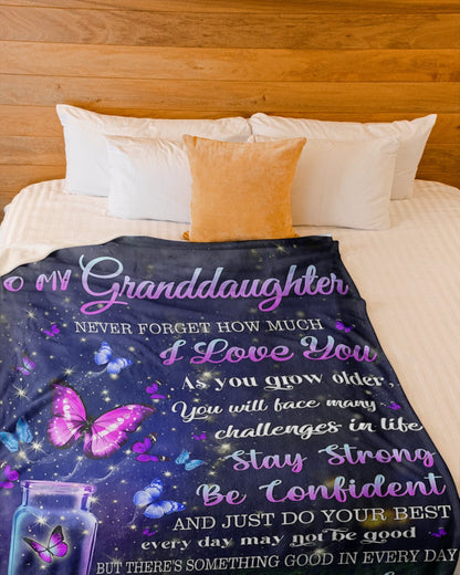 BLANKET FOR GRANDDAUGHTER – COMFORT & WARMTH GIFT 2 Sherpa Fleece Blanket NTTD00 (SKUB08-60)