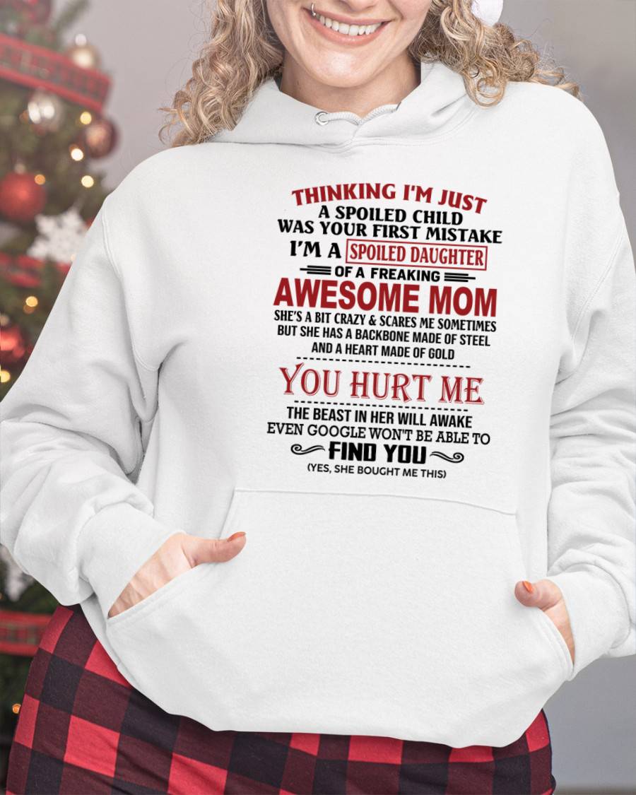 TO MY DAUGHTER - SPOILED DAUGHTER - PERFECT GIFT FOR DAUGHTER - GIFT FROM MOM - ntnt00 (SKU10-151-00)