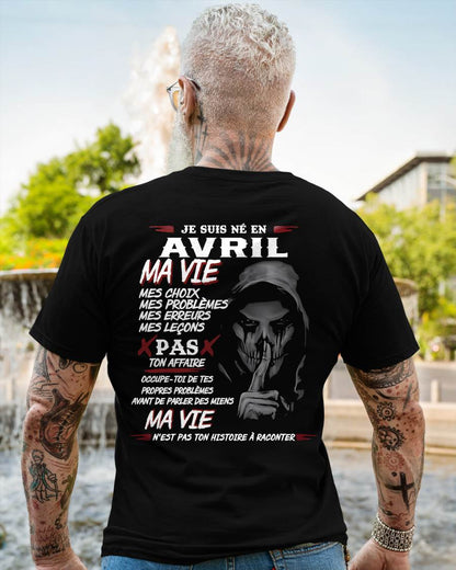 MA VIE – T-shirt pour homme – ntnt04 (SKU12-269-04)