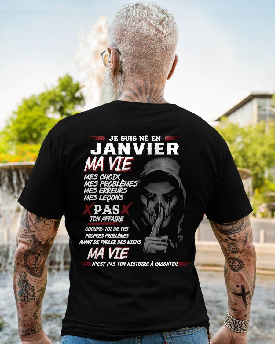 MA VIE – T-shirt pour homme – ntnt01 (SKU12-269-01)