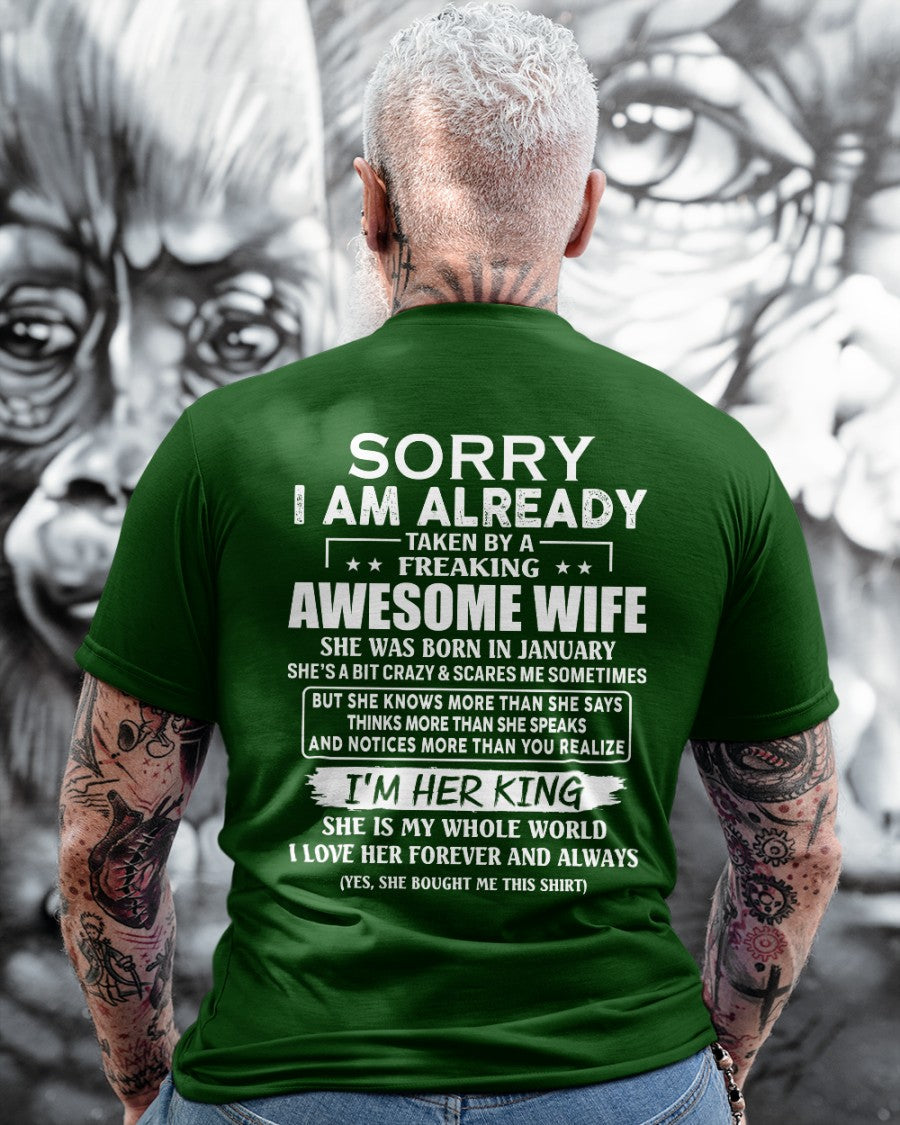 Awesome wife January - Perfect gift for your husband - ntnt01 (SKU68-79-01)