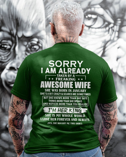Awesome wife January - Perfect gift for your husband - ntnt01 (SKU68-79-01)