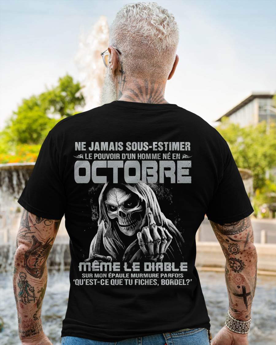 LE POUVOIR D’UN HOMME NÉ EN – T-SHIRT POUR HOMME – ntnt10 (SKU08-61-10)