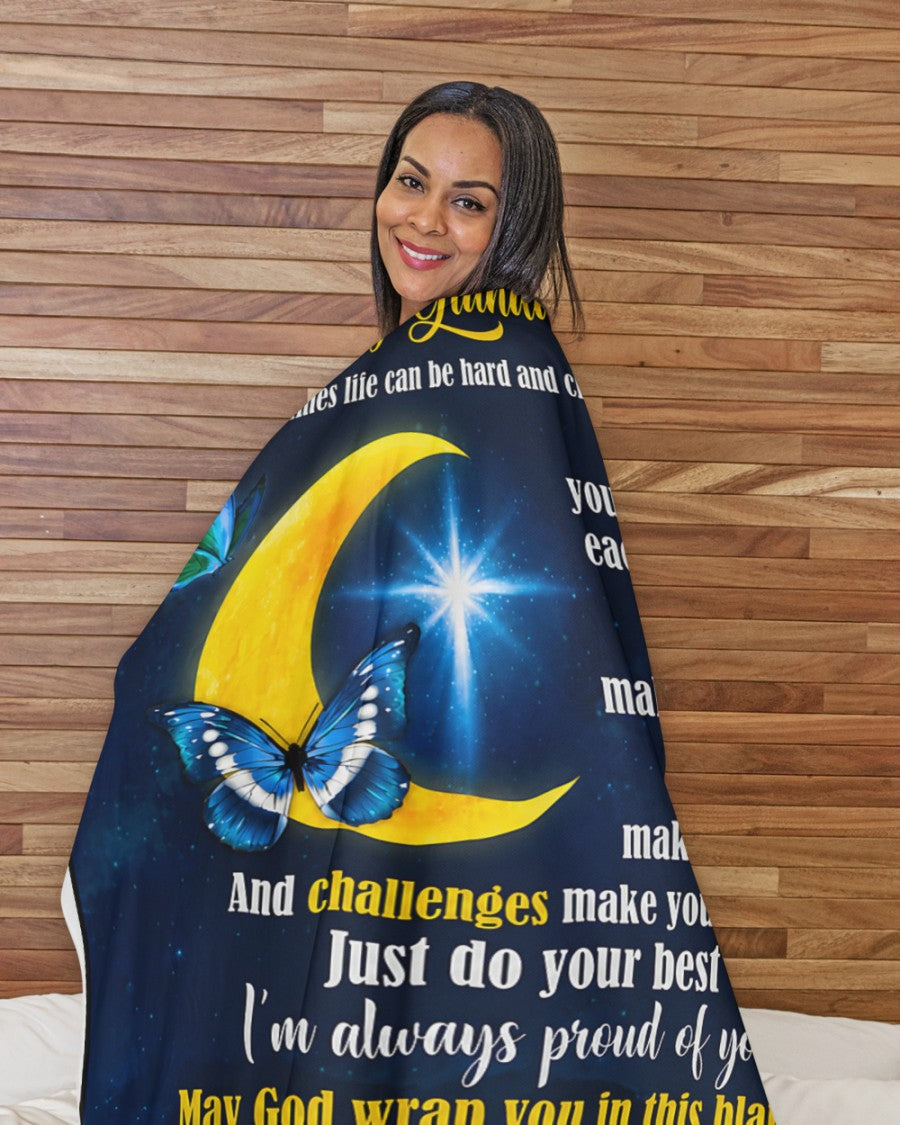 Special Gift For Your Granddaughter Blanket - From Grandma (SKU2608-336)