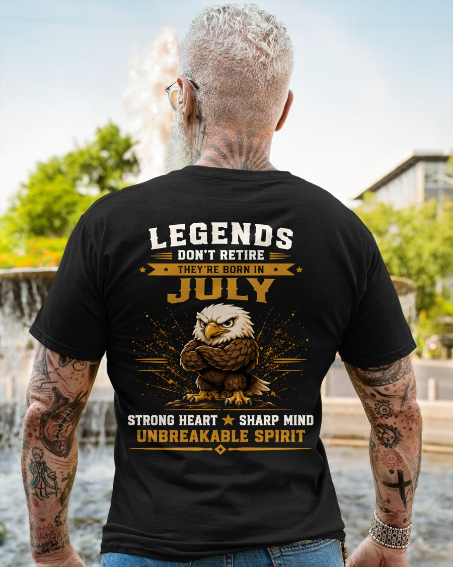July Legends Don't Retire Bald Eagle Shirt - From Boy - NTNT07 - ( SKU2608-382-07 )