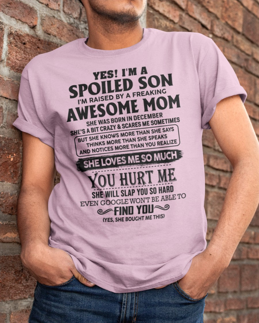 December - Awesome Mom - Perfect gift for your son from Mom - ntnt12 (SKU-SPW-12)