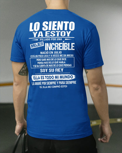 Julio - Chica genial nació en julio - Regalo especial para novio, esposo - T07 (SKU09-05-07)