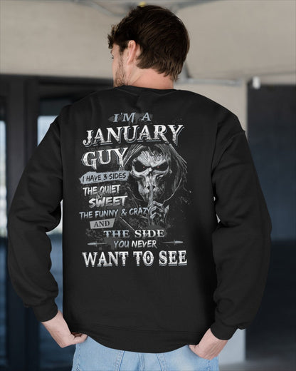 JANUARY - I HAVE 3 SIDES - T-SHIRT FOR MAN - ntnt01 (SKU07-60-01)