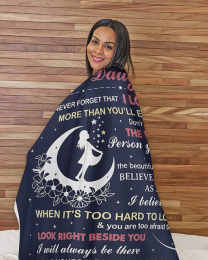 Special Gift For Your Daughter From Mom- Blanket - (SKU2607-27)
