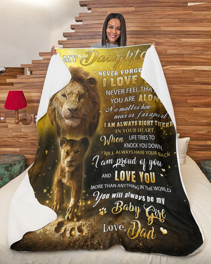 Special Gift For Your Daughter From Dad - Blanket - (SKU2608-241)