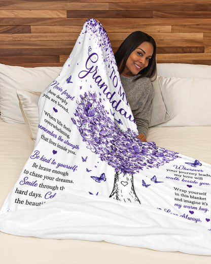 Special Gift For Your Granddaughter Blanket - From Grandma (SKU2608-474)