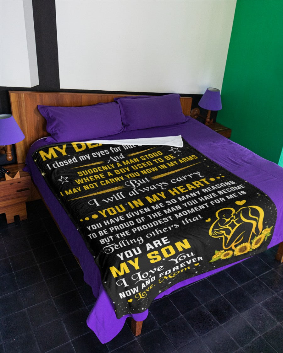 Special Gift For Your Son From Mom- Blanket - (SKU2607-148)