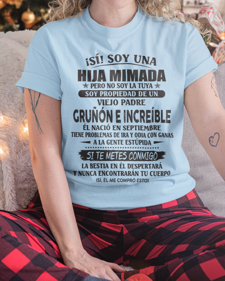 Padre increíble septiembre - Regalo perfecto para tu hija - T09 (SKU07-84-09)