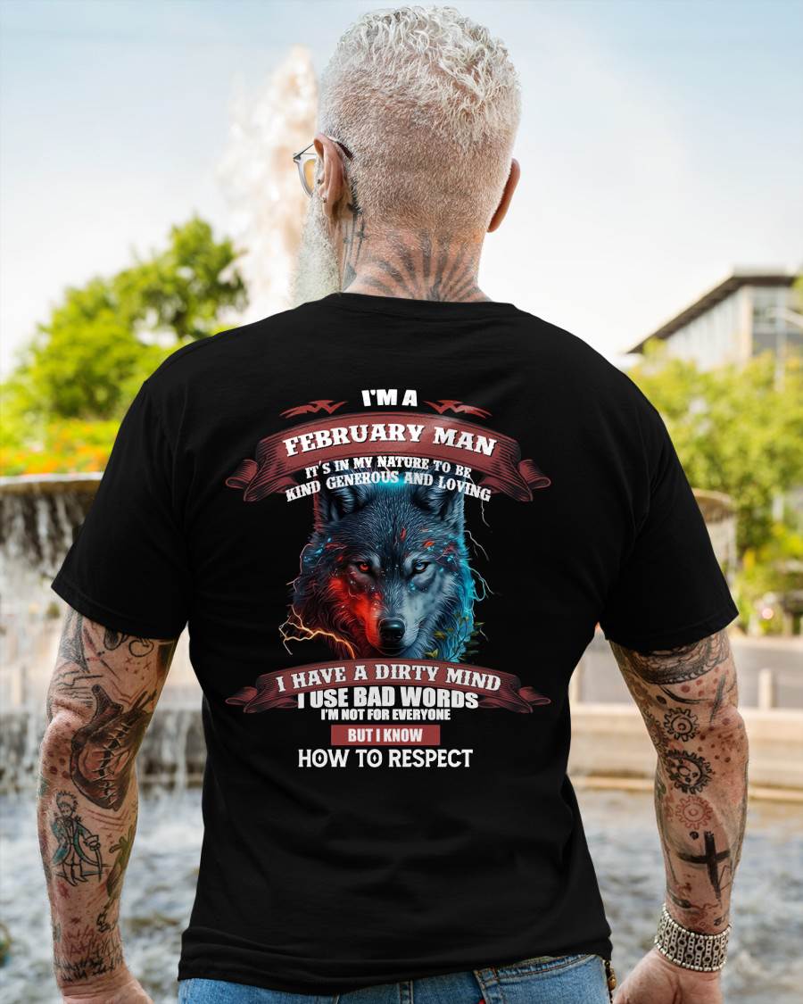 I’M A FEBRUARY MAN – T-SHIRT FOR MAN – ntnt02 (SKU12-162-02)