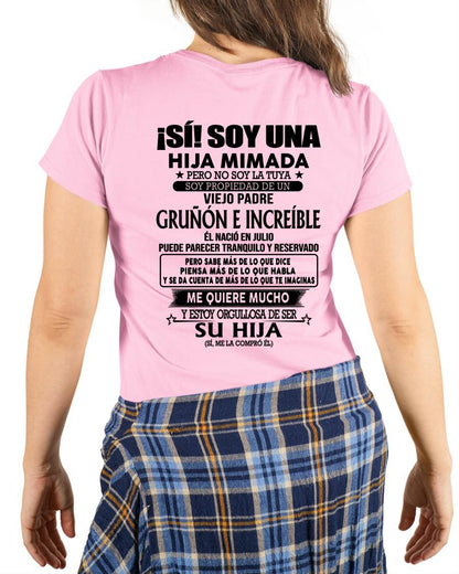 Julio Padre Increíble - Regalo especial para hija - TBN - T07 (SKU04-109-07)