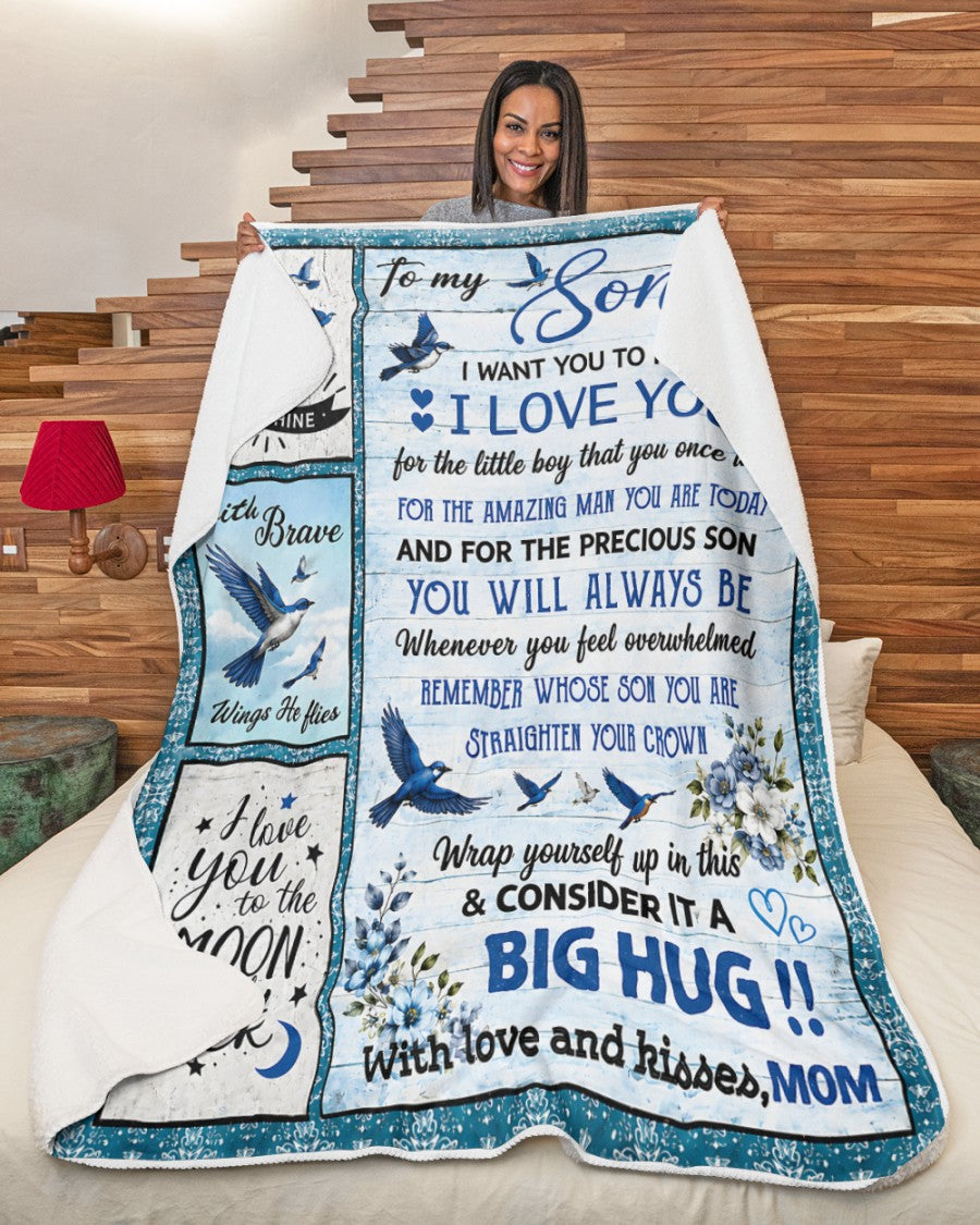 Special Gift For Your Son From Mom - Blanket - (SKU2608-266)