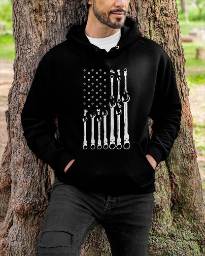Mechanic Flag American Patriotic Flag Car Mechanic USA Flag T-Shirt - Gift For Mechanic - ntnt (SKUM08-D09)