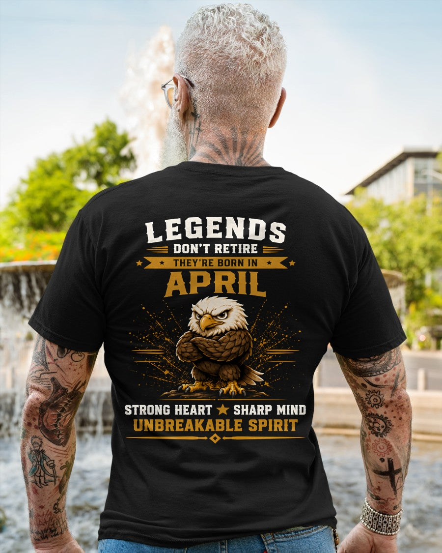April Legends Don't Retire Bald Eagle Shirt - From Boy - NTNT04 - ( SKU2608-382-04 )