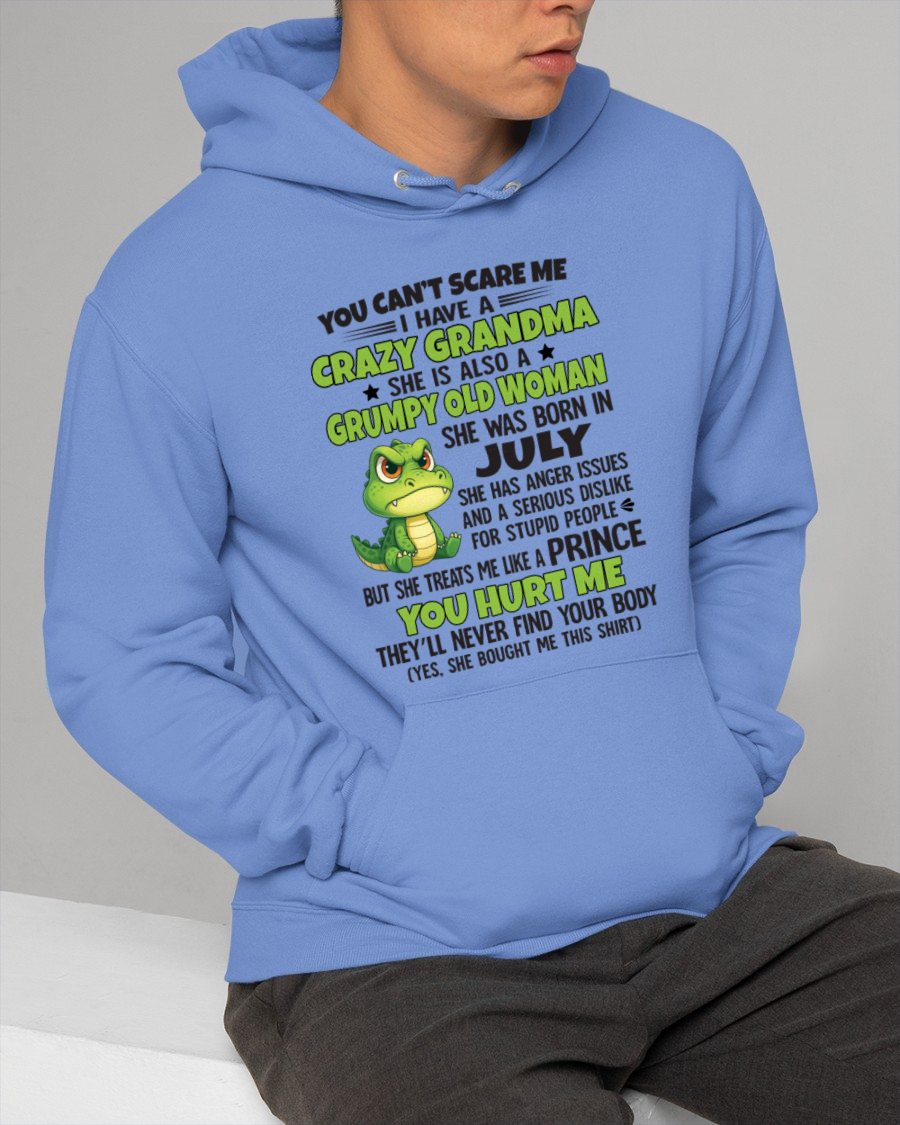 JULY - YOU CAN'T SCARE ME - FOR GRANDSON - GIFT FROM GRANDMA - ntnt07 (SKU09-85-07)