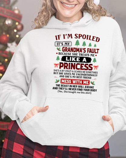 CHRISTMAX T-SHRIT FOR GRANDDAUGHTER - GIFT FROM GRANDMA - ntnt00