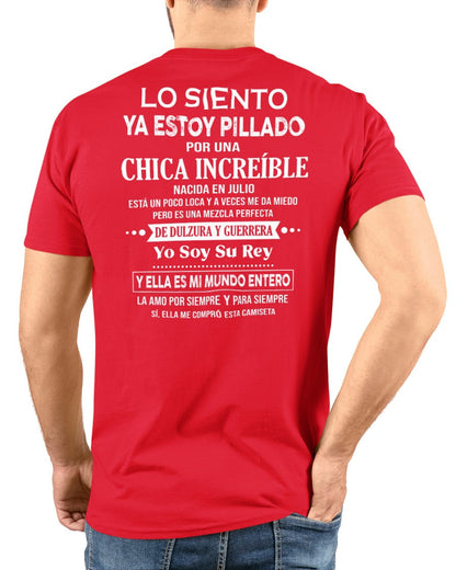 Julio Chica Increíble - Regalo especial para tu novio - T07 (SKU04-112)