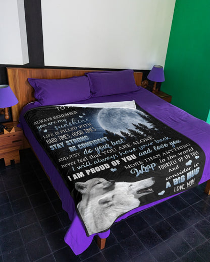Special Gift For Your Son From Mom - Blanket - (SKU2608-576)