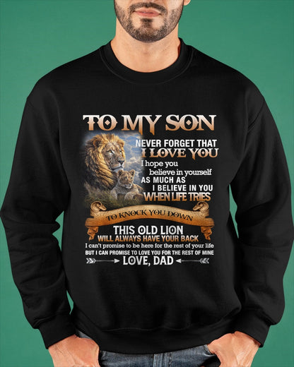 To My Son T-Shirt – Gift From Dad / Man - ntnt00 (SKU12-76)