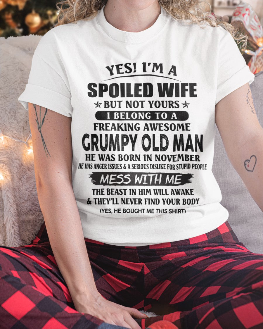 Grumpy Old Man November – Perfect gift for your wife – ntnt11 (SKU08-63-11)
