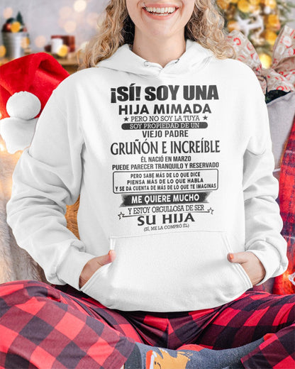 Padre nacido en Marzo - Regalo especial para hija - TBN - T03 (Sku.TbnA16-03)