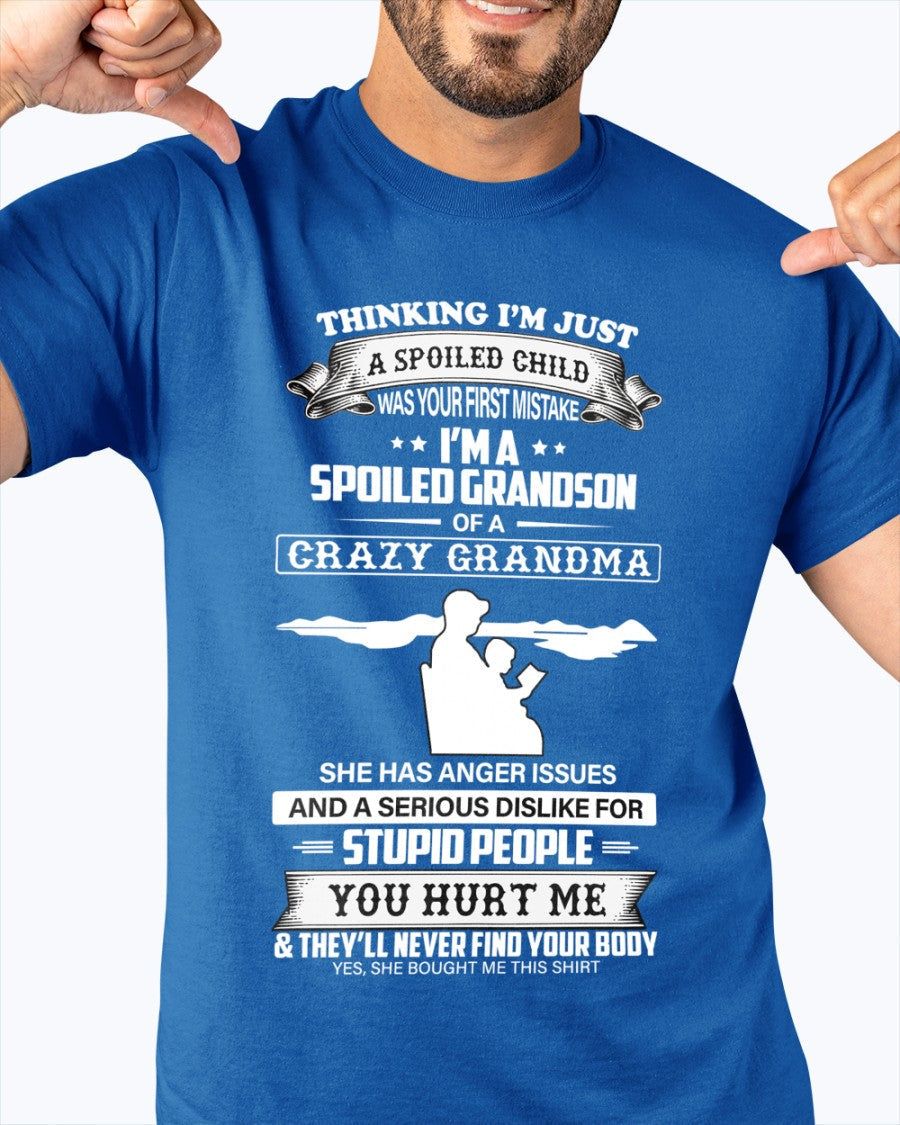 Spoiled by Grandma Shirt – From Grandma to Grandson ntnt00 (SKU-GMS2-00)