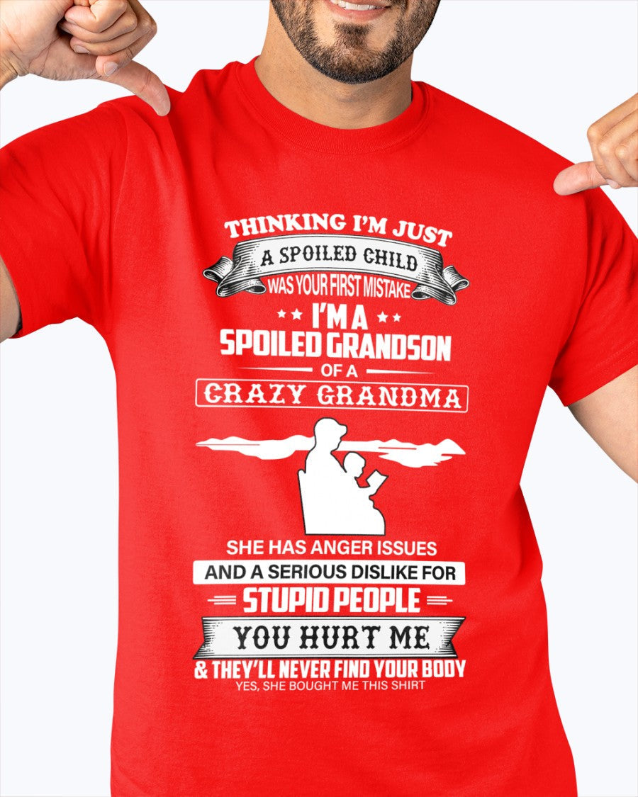 Spoiled by Grandma Shirt – From Grandma to Grandson ntnt00 (SKU-GMS2-00)