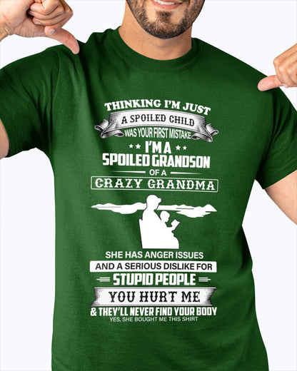 Spoiled by Grandma Shirt – From Grandma to Grandson ntnt00 (SKU-GMS2-00)