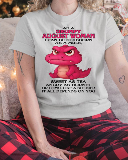 As A Grumpy January Woman - T Shirt For Woman - ntnt08 (SKU09-31-08)