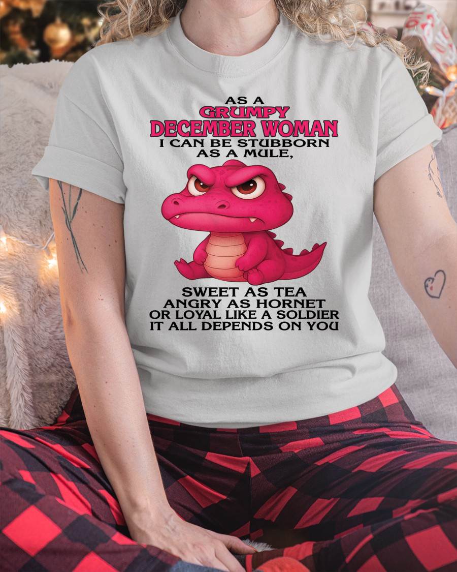 As A Grumpy January Woman - T Shirt For Woman - ntnt12 (SKU09-31-12)