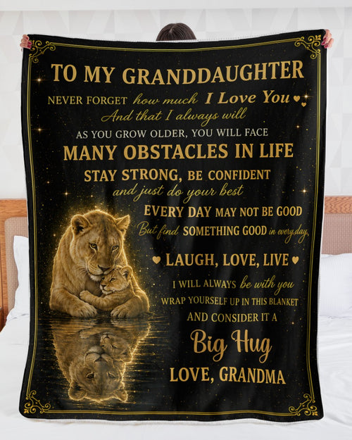 Special Gift For Your Granddaughter From Grandma- Blanket - (SKU2607-130)