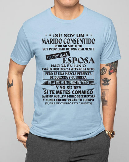 Junio - Esposa increíble nació en junio - Regalo especial para Marido - T06 (SKU05-105-06)