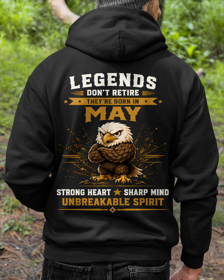 May Legends Don't Retire Bald Eagle Shirt - From Boy - NTNT05 - ( SKU2608-382-05 )