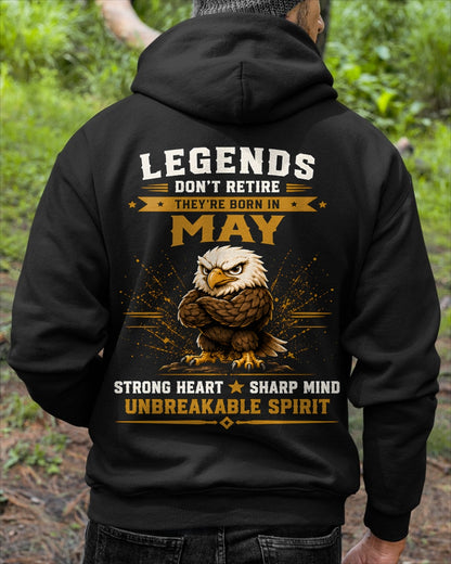 May Legends Don't Retire Bald Eagle Shirt - From Boy - NTNT05 - ( SKU2608-382-05 )
