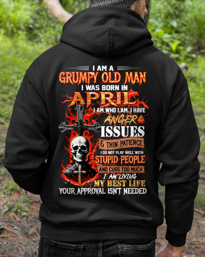 I AM A GRUMPY OLD MAN BORN IN APRIL - FROM BOY - NTNT04 - (SKU12-319-04)