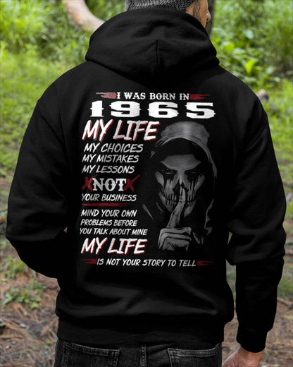 I WAS BORN IN 1965 - T-SHIRT FOR MAN - ntnt1965 (SKU07-1965)
