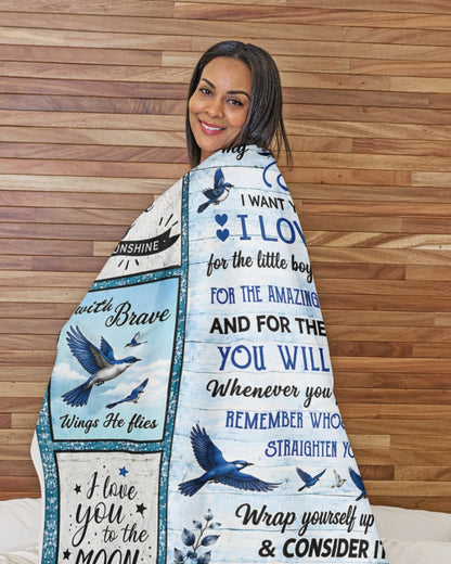 Special Gift For Your Son From Mom - Blanket - (SKU2608-266)