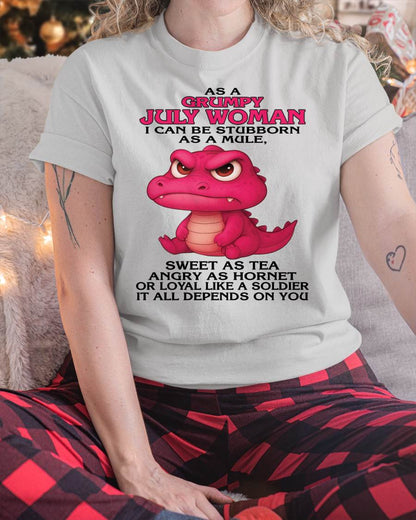 As A Grumpy January Woman - T Shirt For Woman - ntnt07 (SKU09-31-07)