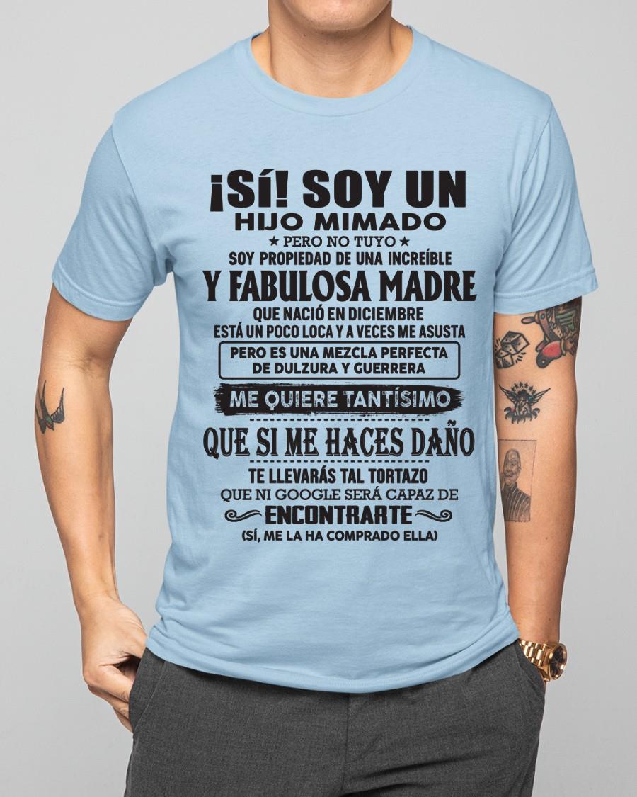 Madre increíble nació en diciembre – Regalo especial para hijo – T12 (SKU06-12)