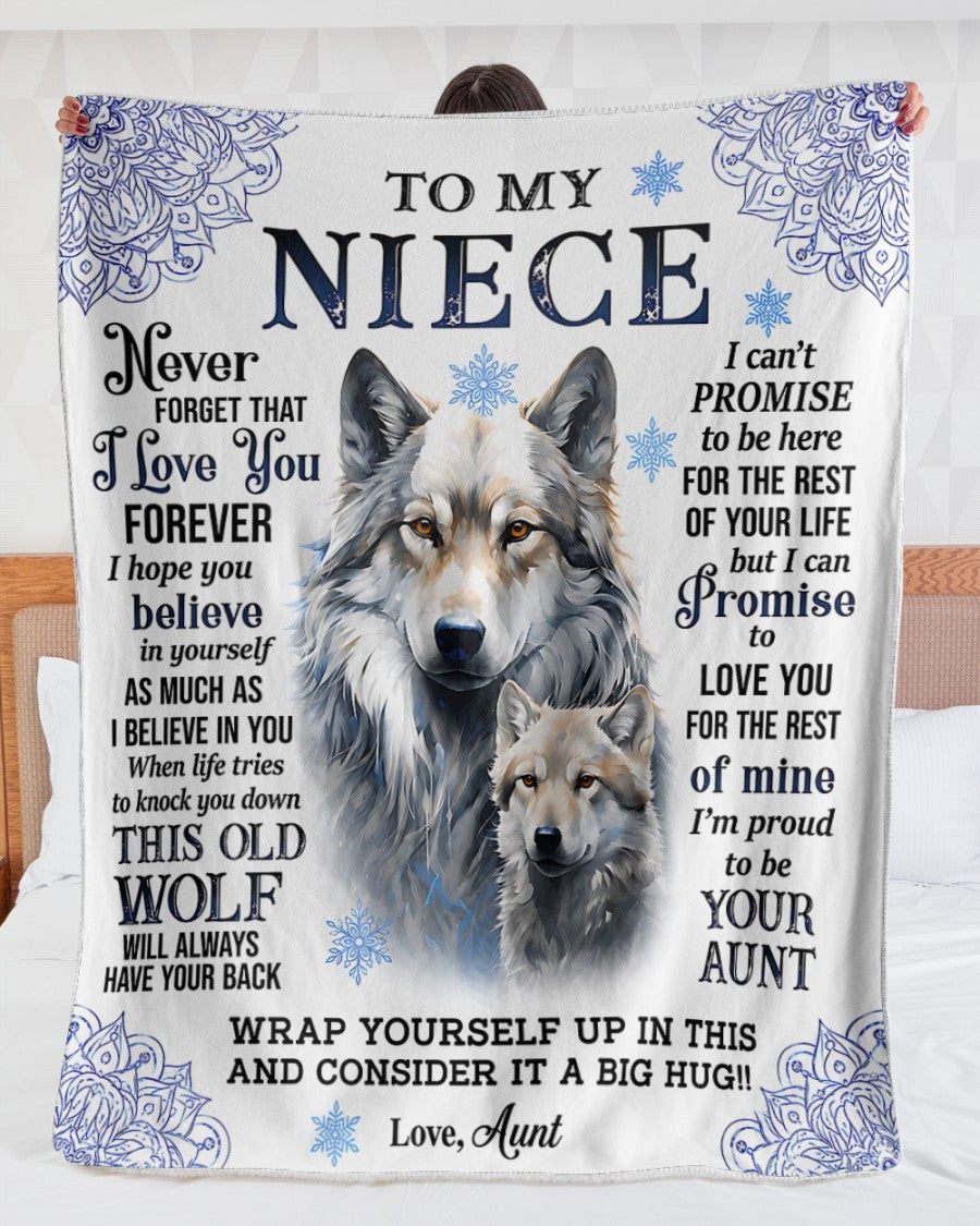 Special Gift For Your Niece From Aunt - Blanket - (SKU2607-55)