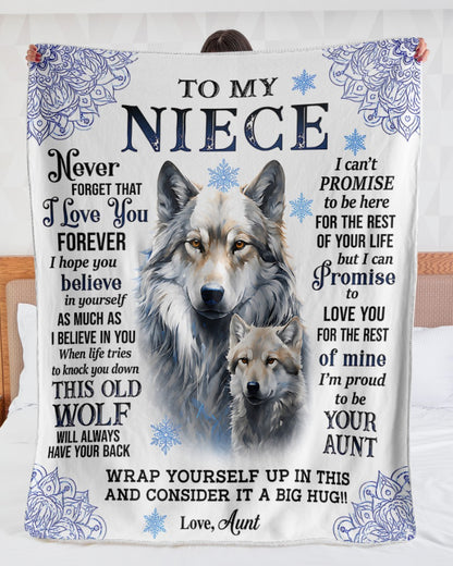 Special Gift For Your Niece From Aunt - Blanket - (SKU2607-55)