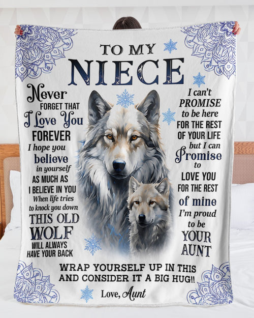Special Gift For Your Niece From Aunt - Blanket - (SKU2607-55)