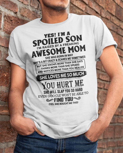 May - Awesome Mom - Perfect Gift For Son From Mom - ntnt05 (SKU-SPW-05)